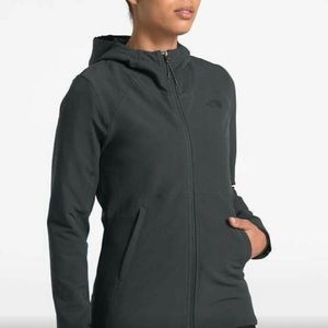 The North Face Women's Shelbe Raschel Full-Zip Hooded Jacket Charcoal Gray XXL